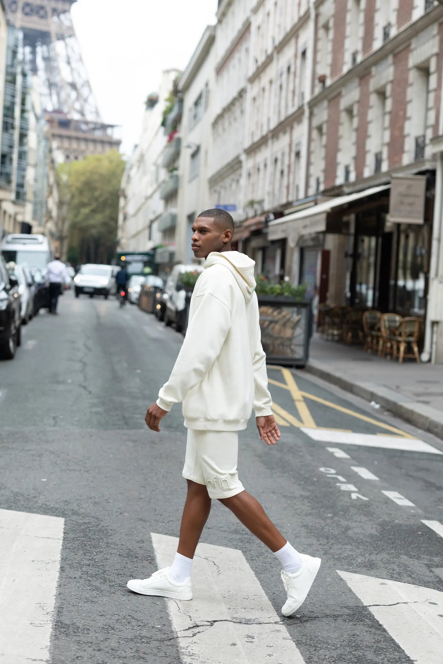Hoodie Men Beige