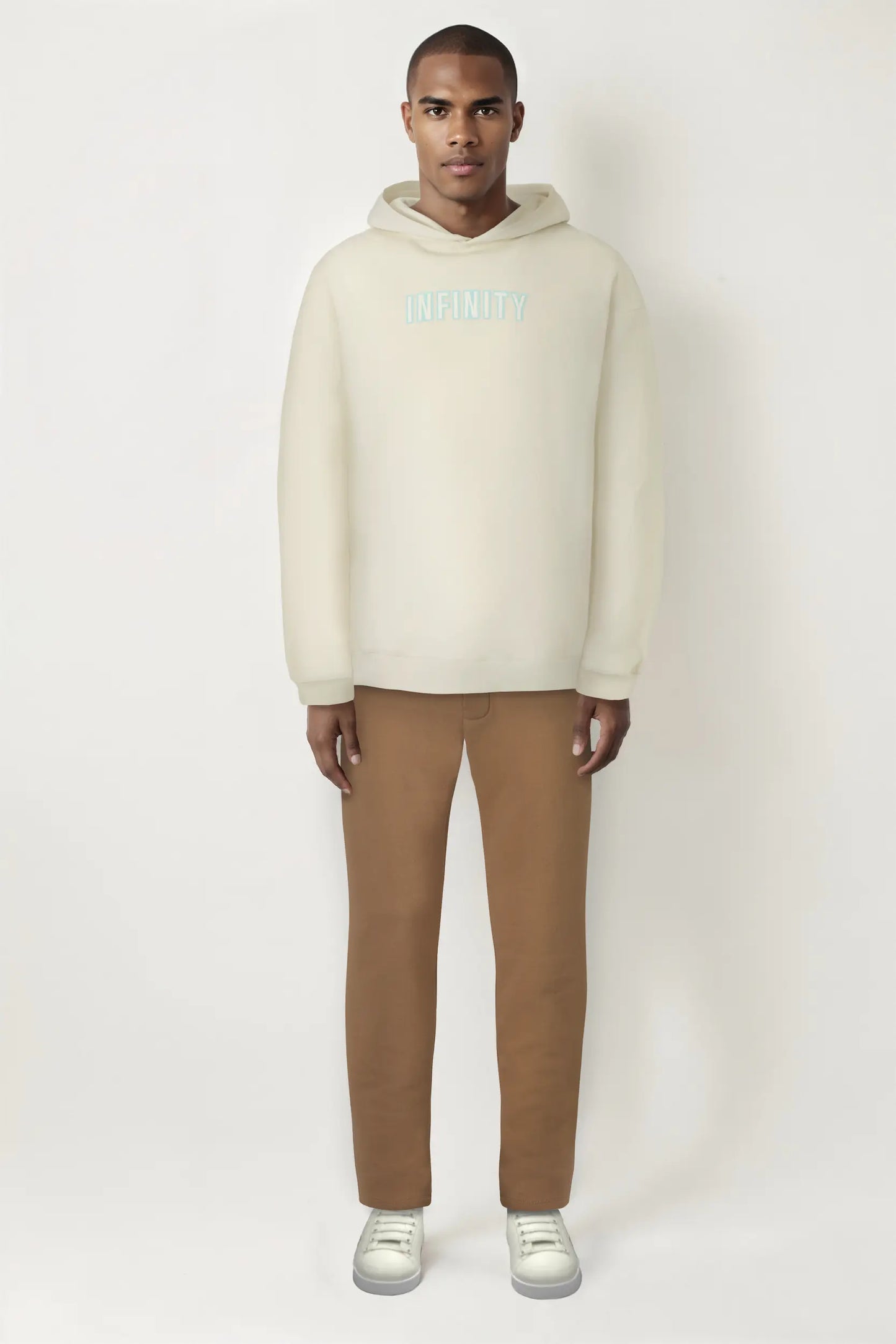 Hoodie Men Beige
